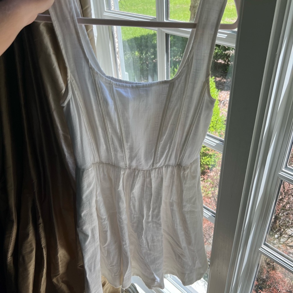 White corset dress anthropology